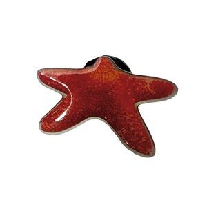 Baudville orange starfish pin
